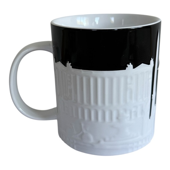 Starbucks Paris Relief Coffee Mug Black White 16 oz New SKU - Picture 3 of 6